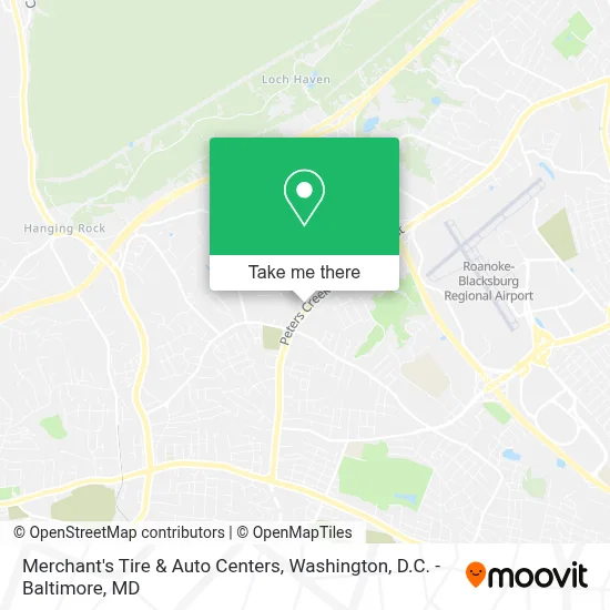 Merchant's Tire & Auto Centers map