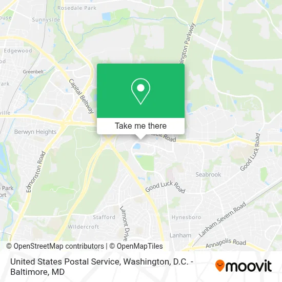 United States Postal Service map
