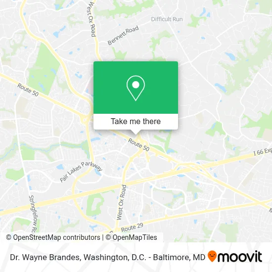 Dr. Wayne Brandes map