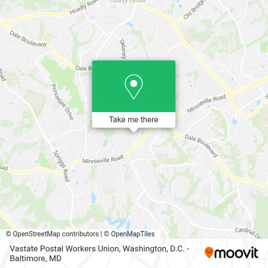 Vastate Postal Workers Union map