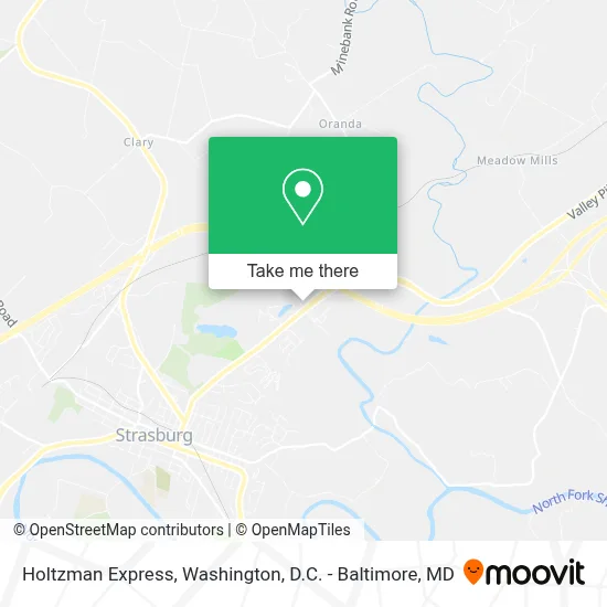 Holtzman Express map