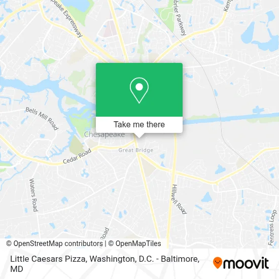 Little Caesars Pizza map