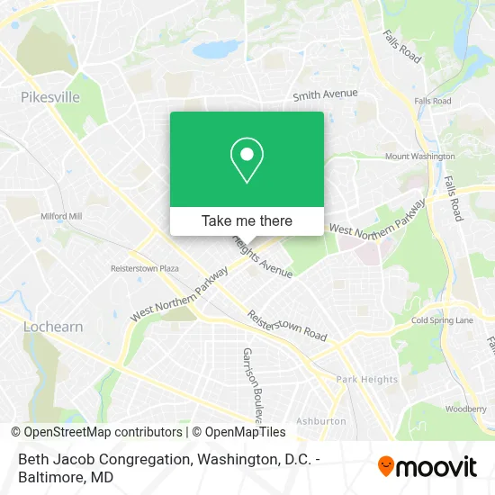 Beth Jacob Congregation map