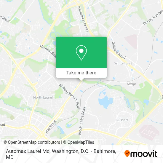 Automax Laurel Md map