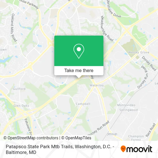 Patapsco State Park Mtb Trails map