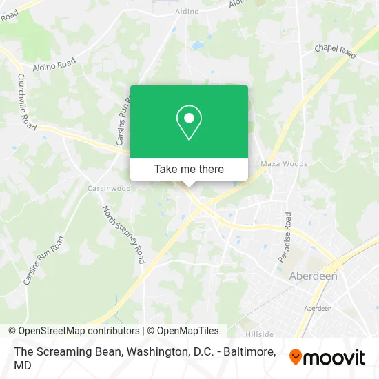 The Screaming Bean map