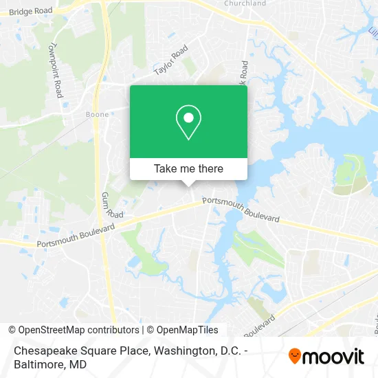 Chesapeake Square Place map
