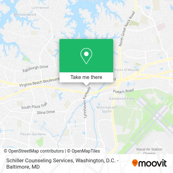 Schiller Counseling Services map