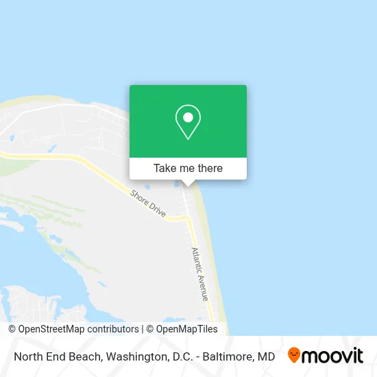 North End Beach map