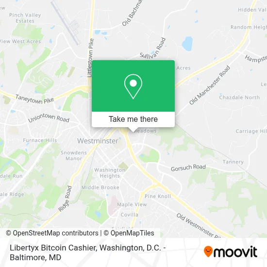 Libertyx Bitcoin Cashier map