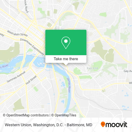 Western Union map