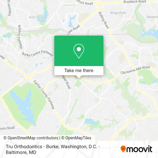 Tru Orthodontics - Burke map