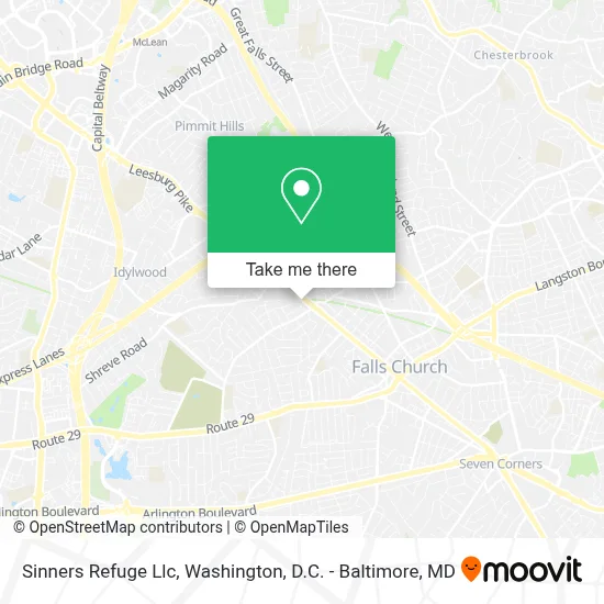 Sinners Refuge Llc map