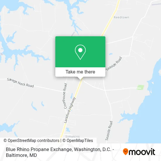 Blue Rhino Propane Exchange map