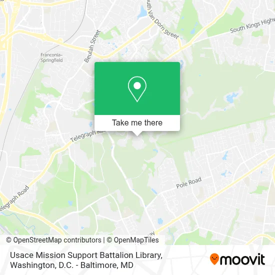 Usace Mission Support Battalion Library map