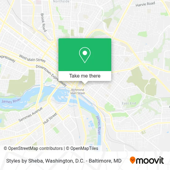 Styles by Sheba map
