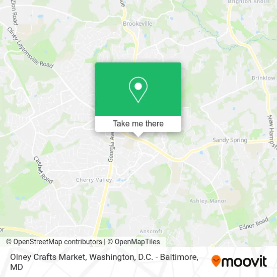 Olney Crafts Market map