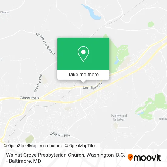 Walnut Grove Presbyterian Church map