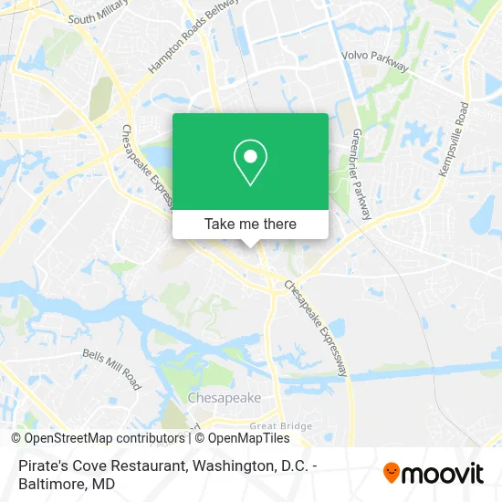 Pirate's Cove Restaurant map