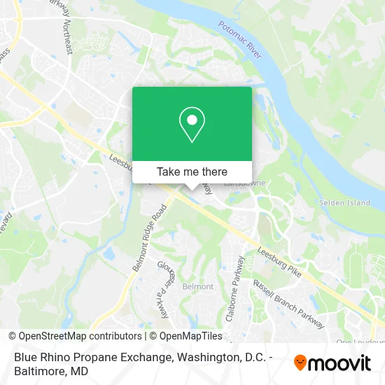 Blue Rhino Propane Exchange map