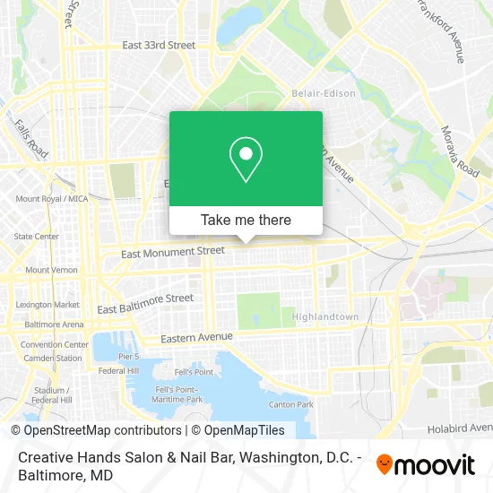 Creative Hands Salon & Nail Bar map