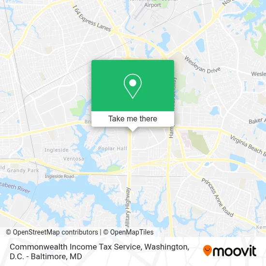 Commonwealth Income Tax Service map