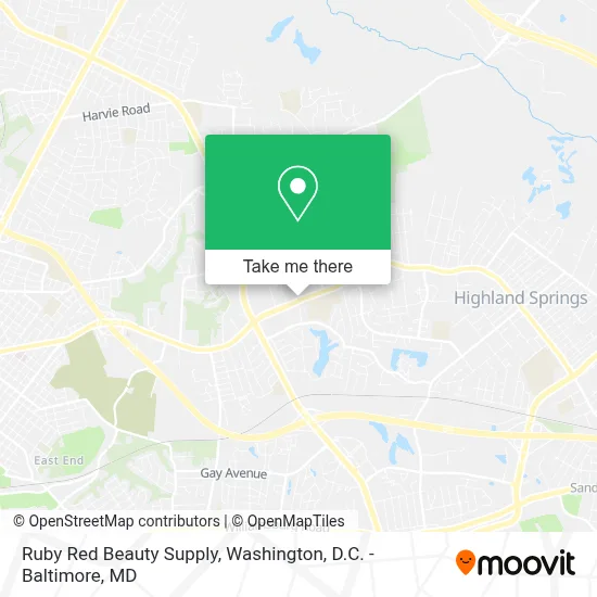 Ruby Red Beauty Supply map