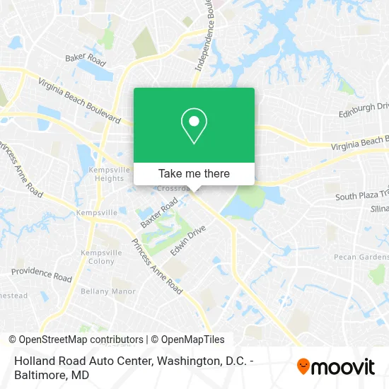 Holland Road Auto Center map