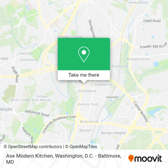 Ase Modern Kitchen map