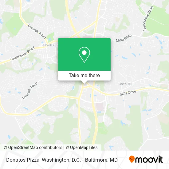 Donatos Pizza map