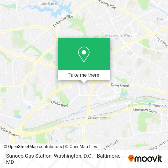 Sunoco Gas Station map