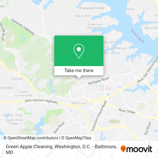 Green Apple Cleaning map