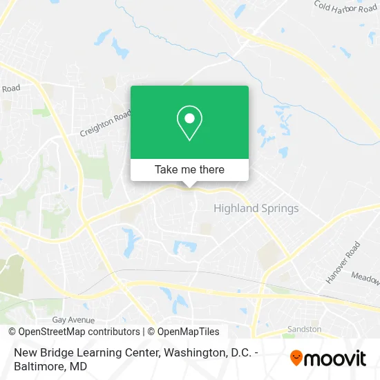 New Bridge Learning Center map