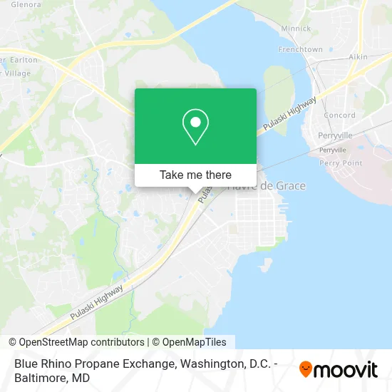 Blue Rhino Propane Exchange map