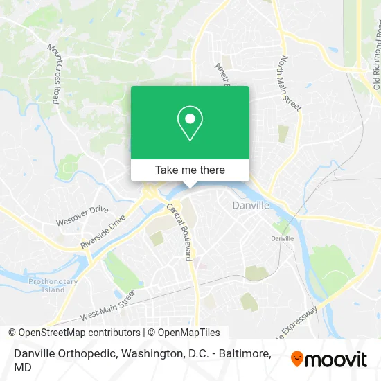 Danville Orthopedic map