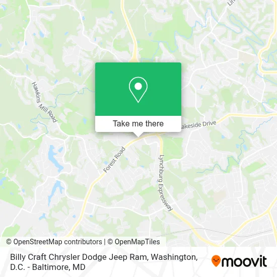 Billy Craft Chrysler Dodge Jeep Ram map