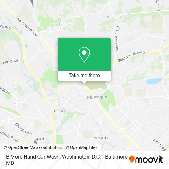 B'More Hand Car Wash map