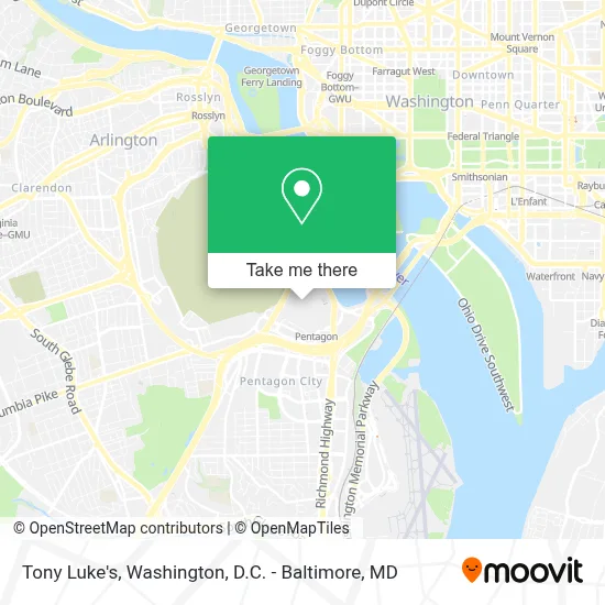 Tony Luke's map