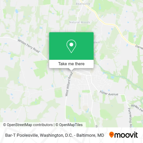 Bar-T Poolesville map