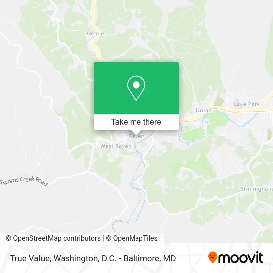 True Value map