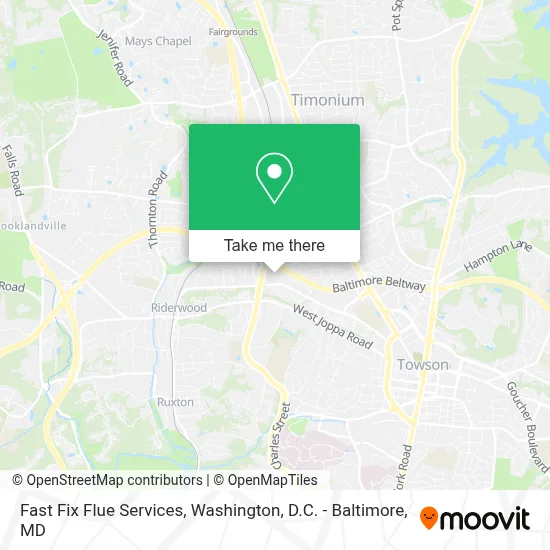 Fast Fix Flue Services map