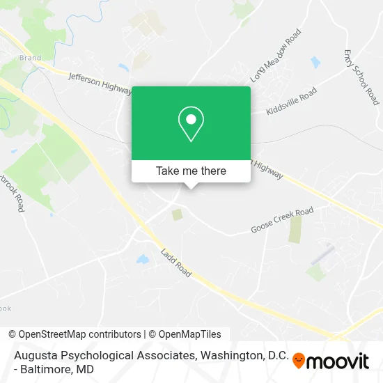 Augusta Psychological Associates map