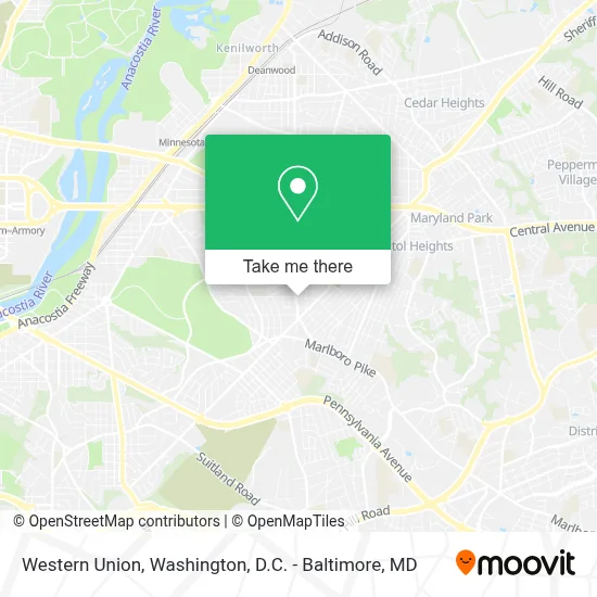 Western Union map