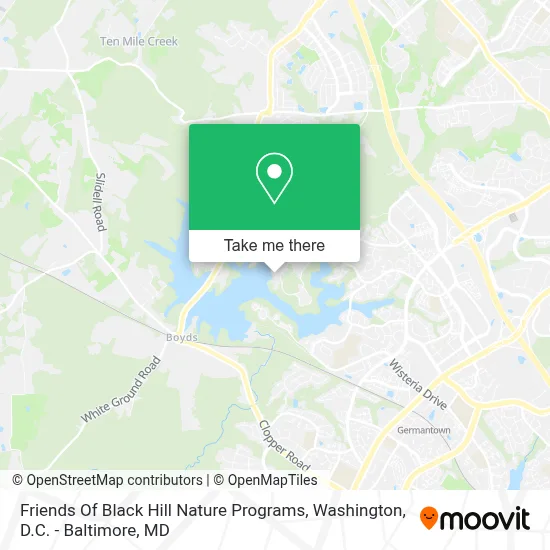 Friends Of Black Hill Nature Programs map