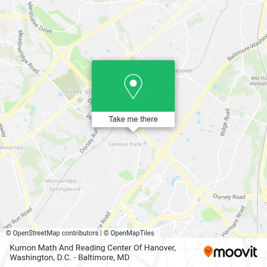 Kumon Math And Reading Center Of Hanover map