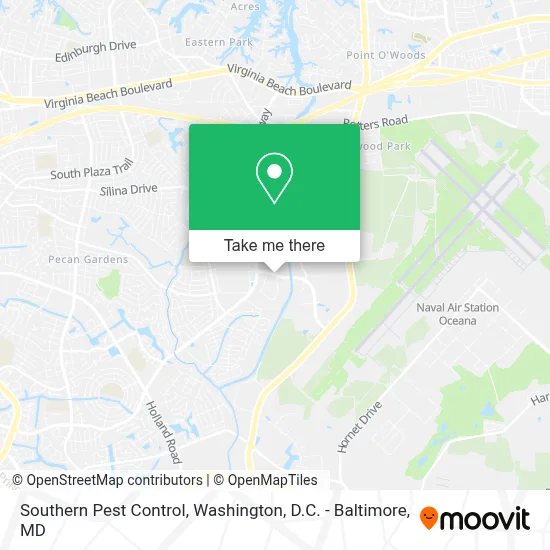 Southern Pest Control map