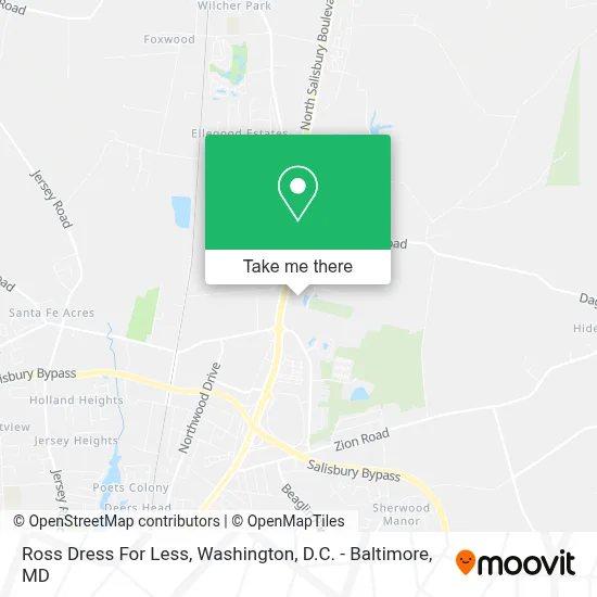 Ross Dress For Less map
