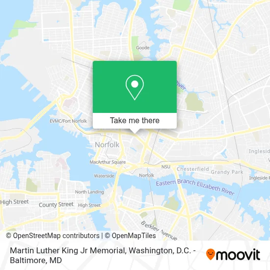 Martin Luther King Jr Memorial map