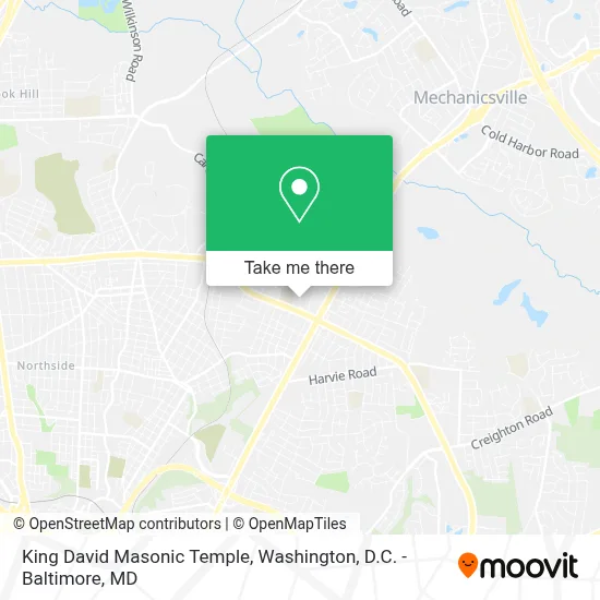 King David Masonic Temple map