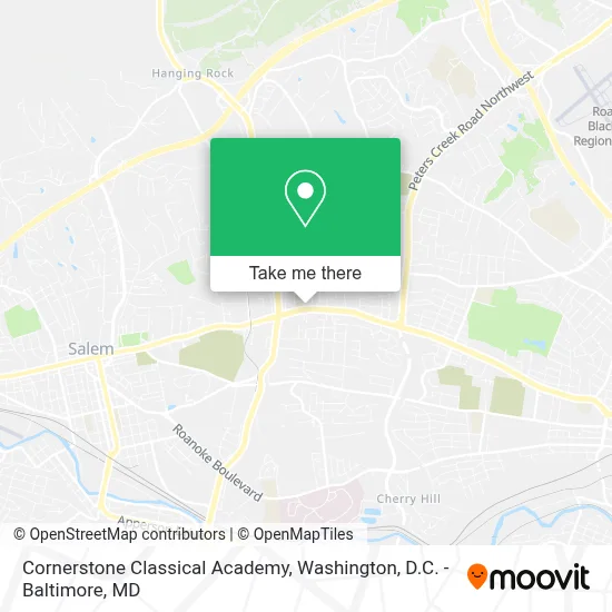 Cornerstone Classical Academy map
